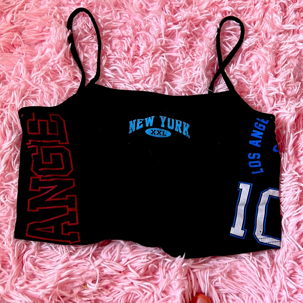 Black crop top